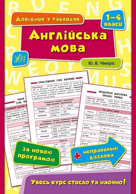 Довідник у таблицях. Англійська мова 1-4 класи УЛА (НУШ)