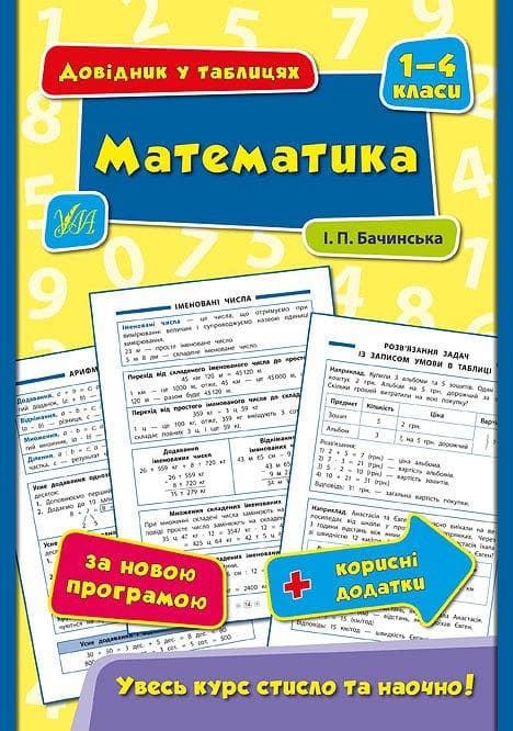 Довідник у таблицях. Математика 1-4 класи УЛА (НУШ)