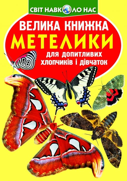 Енциклопедія Велика книжка. Метелики. Світ навколо нас