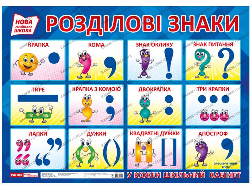 Ранок Кр. Плакат Розділові знаки
