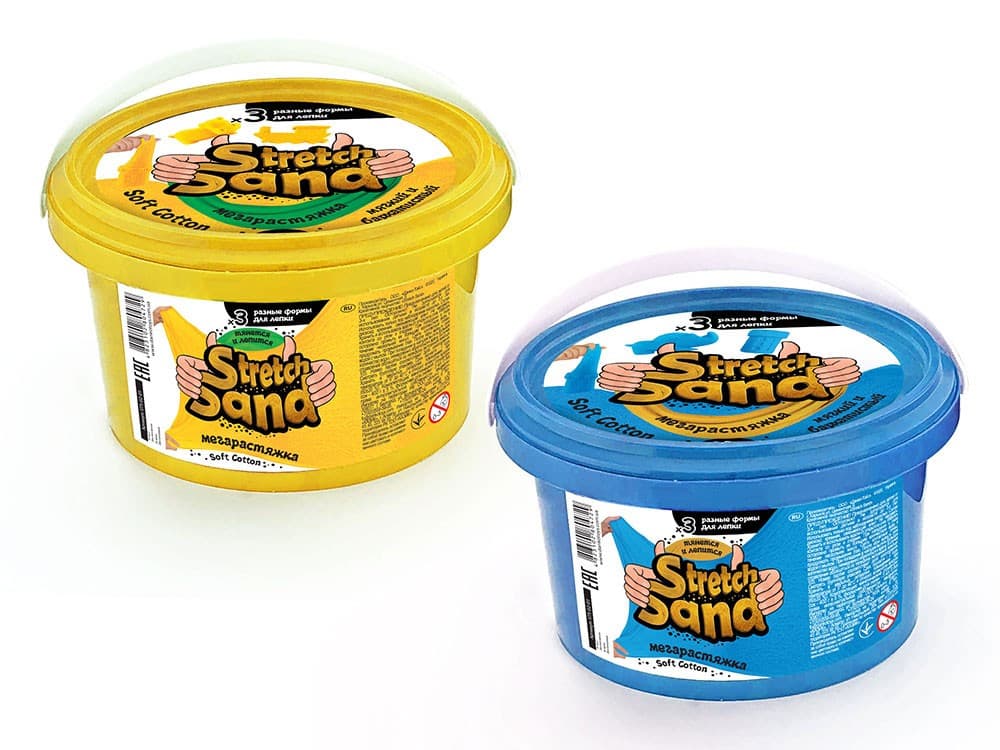 Кінетичний пісок "Stretch Sand" 400 грам Банка