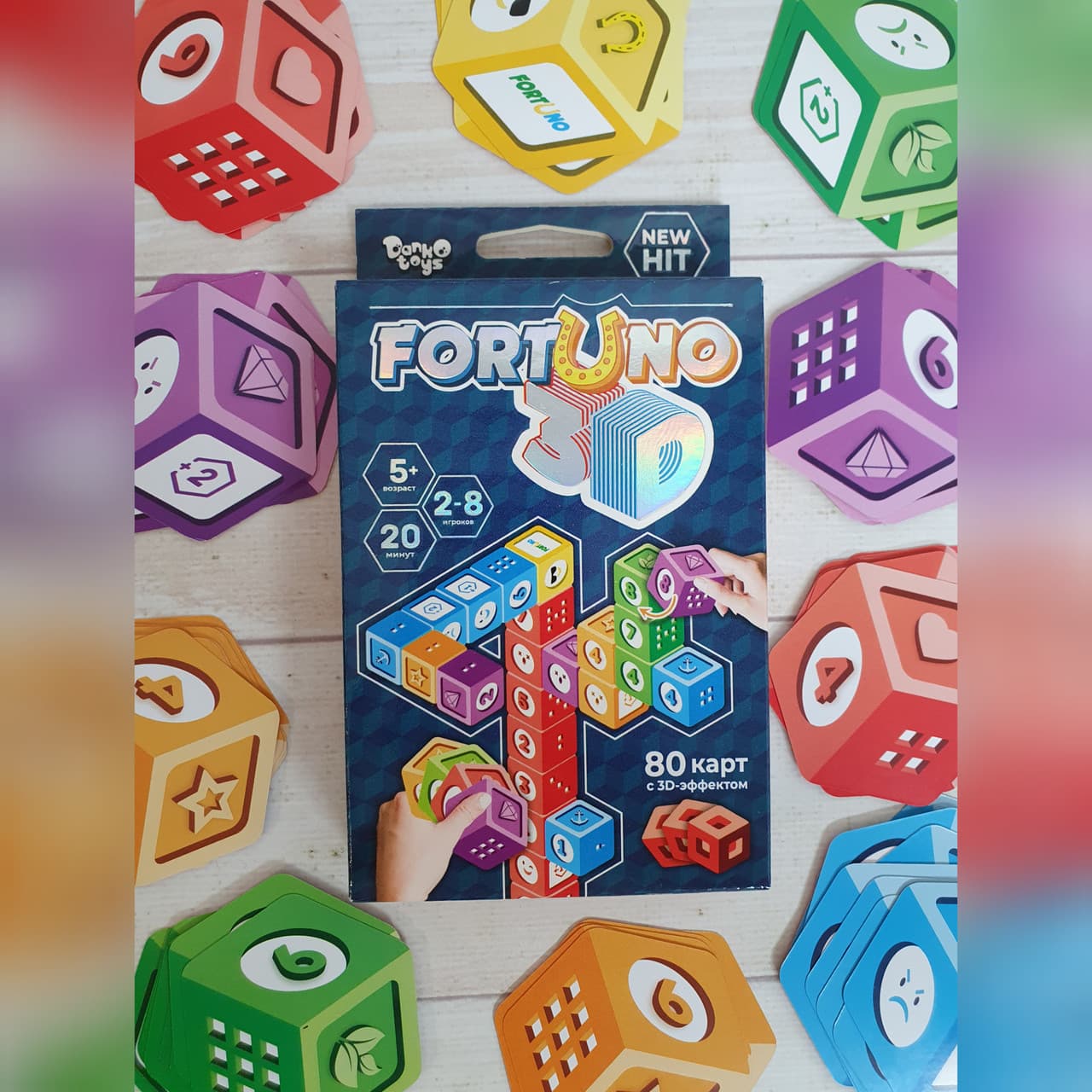 Настільна розвиваюча гра "Fortuno 3D" мала карткова Danko Toys