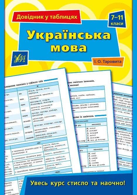 УЛА Довідник у таблицях Укр. мова 7-11 клас
