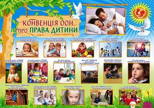 НП Плакат (школа) "Світ Поздоровлень А2"/конвенція оон про права дитини