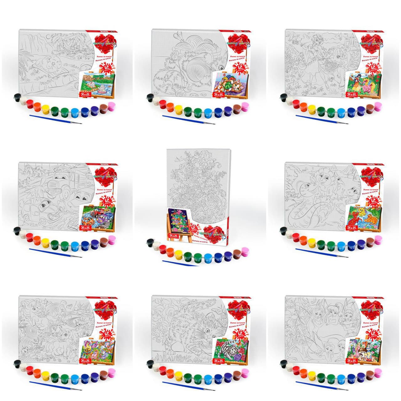 Набір для творчості "Canvas Painting" 21*31см Danko Toys