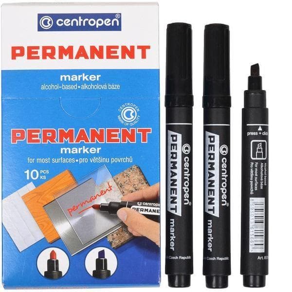 Маркер перманентний Centropen 8576 чорний