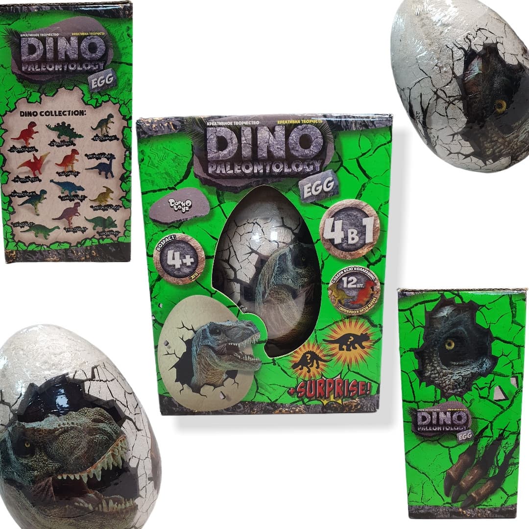 Набір розкопок Dino paleontology Egg 4 в 1