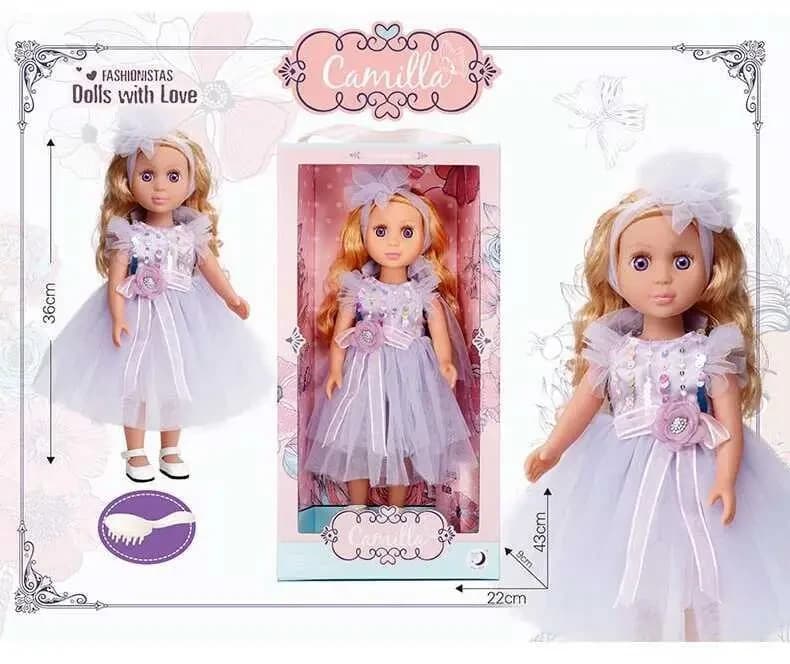 Велика лялька “Camilla” (36см) з аксесуаром у коробці А 753 В | Лялька для дівчаток
