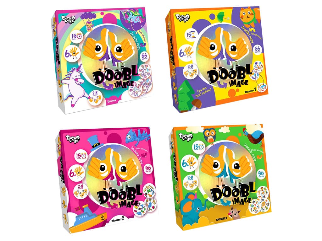 Розважальна настільна гра "Doobl Image. Знайди пару" Danko Toys