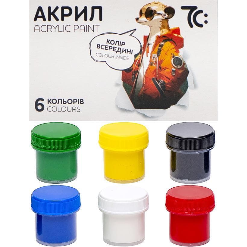 Набір акрилових фарб 6*10 мл (7C50601)