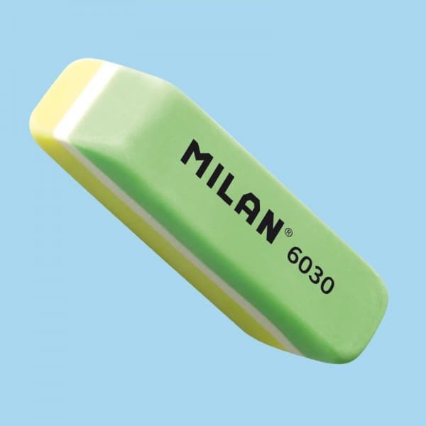 Гумка для олівця двокольорова з фаскою 5.6х1.5х1.2 см TM MILAN (CPM6030)