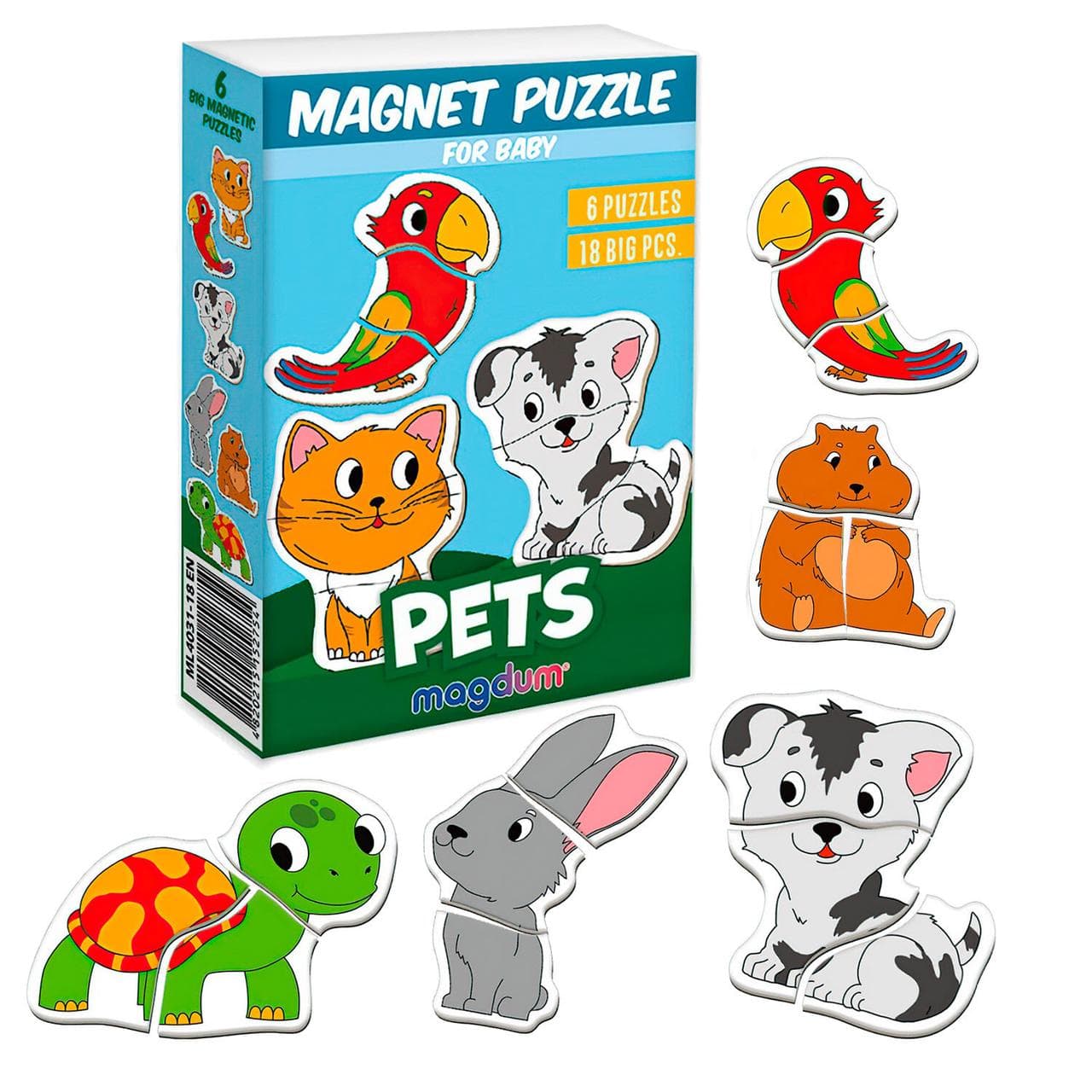 Набір магнітів "Pets" | Magdum (ML4031-34 EN)