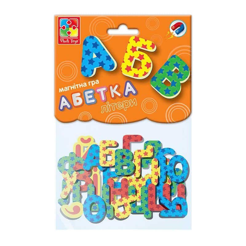 Магнітна гра "Абетка" (34 магнітні елементи) | Vladi Toys VT 5900-02