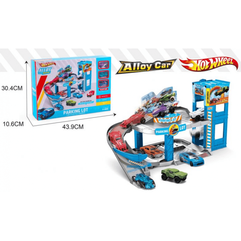 Дитячий ігровий паркінг "Hot Wheel" з металевими машинками (1210)