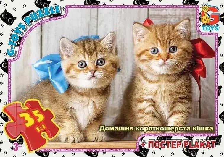 Пазли 35 елементів "G Toys" "Домашні улюбленці" AN 144 +постер