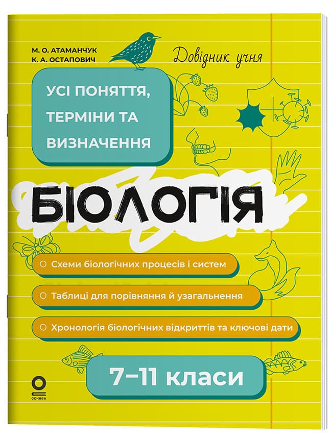 Довідник учня. Біологія. Усі поняття, терміни та визначення. 7–11 класи ДУЧ007