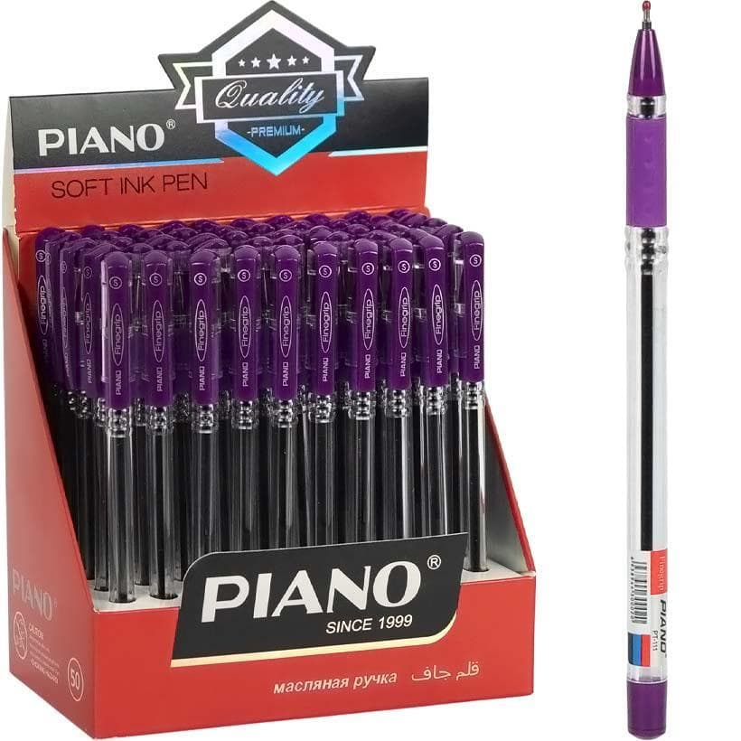 Ручка масляна Finegrip PIANO PT-111 фіолетова