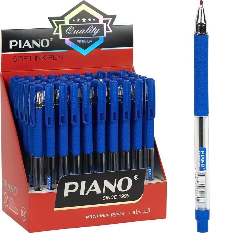 Ручка масляна PIANO PT-350 синя