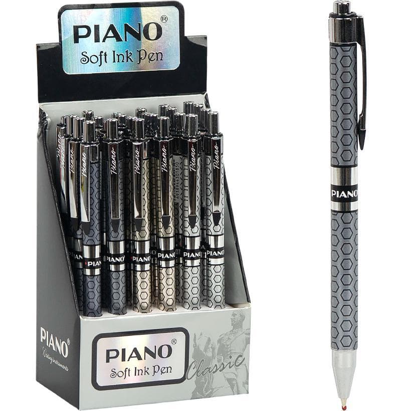 Ручка олійна PIANO автоматична PS-007 синя
