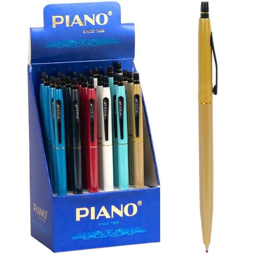 Ручка олійна PIANO автоматична PS-008 синя