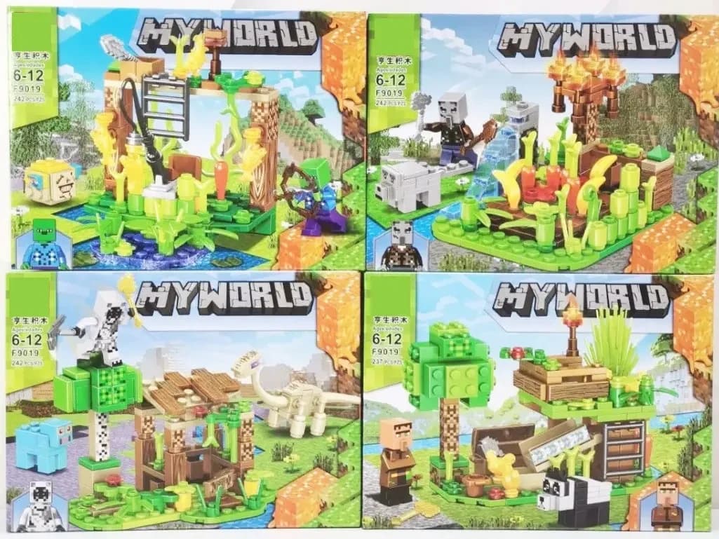 Конструктор пластиковий MyWorld Кубічний світ (237-242 деталей) F 9019