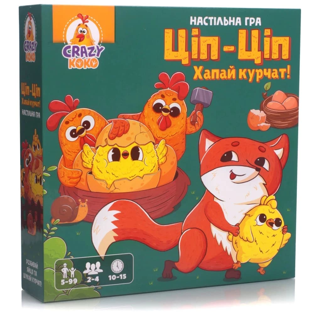 Гра настільна Vladi Toys розважальна. Ціп-Ціп Хапай курчат! VT8055-42