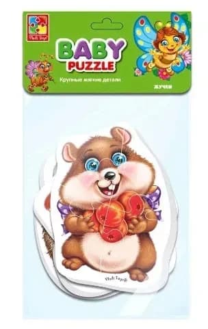 Бебі-пазли "Пухнастики", Vladi Toys, VT1106-89
