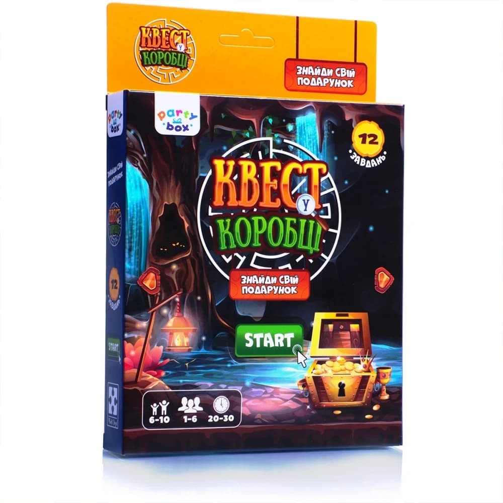 Гра настільна Vladi Toys розважальна. Квест у коробці Відеогра. VT5902-03