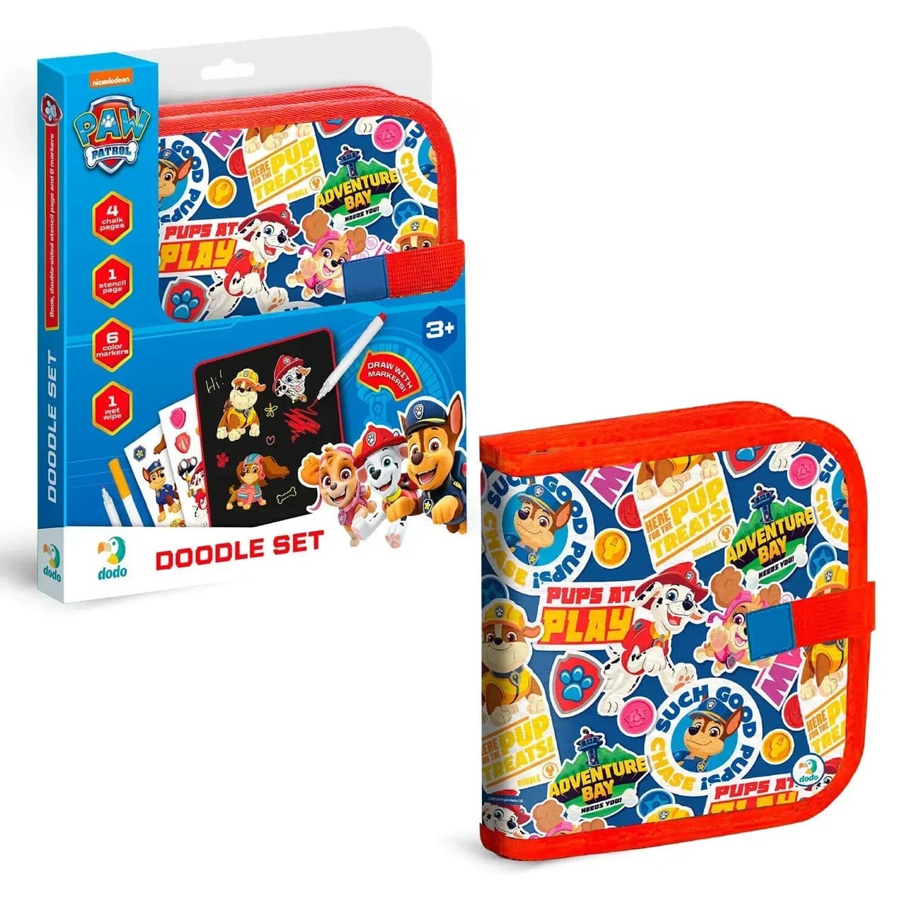 Дорожній набір для малювання Paw Patrol, Dodo 200518