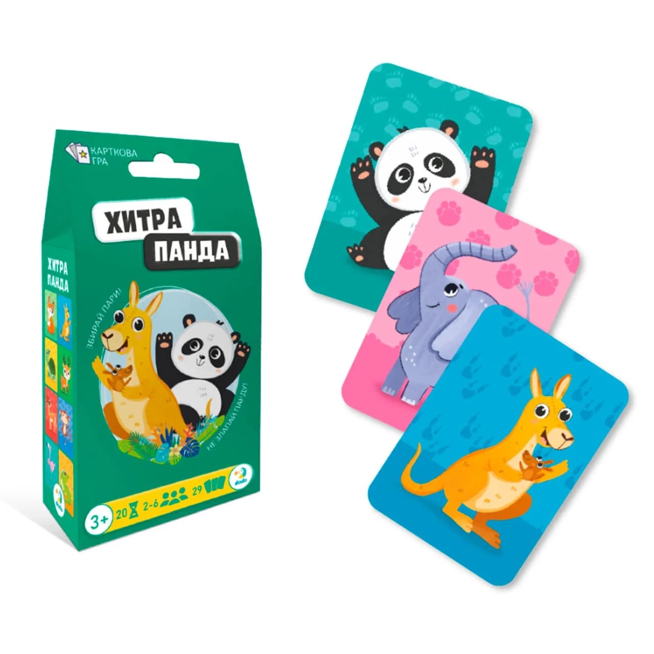 Карткова гра "Хитра панда" 301235 "DoDo", 29 картон, в коробці