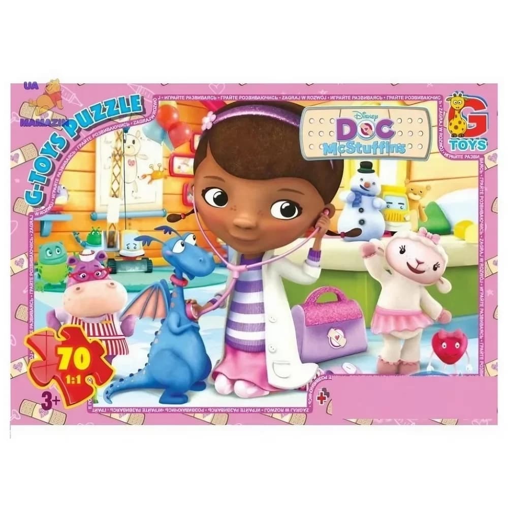 Пазли 70 елементів G Toys "Доктор Плюшева" DP 00642