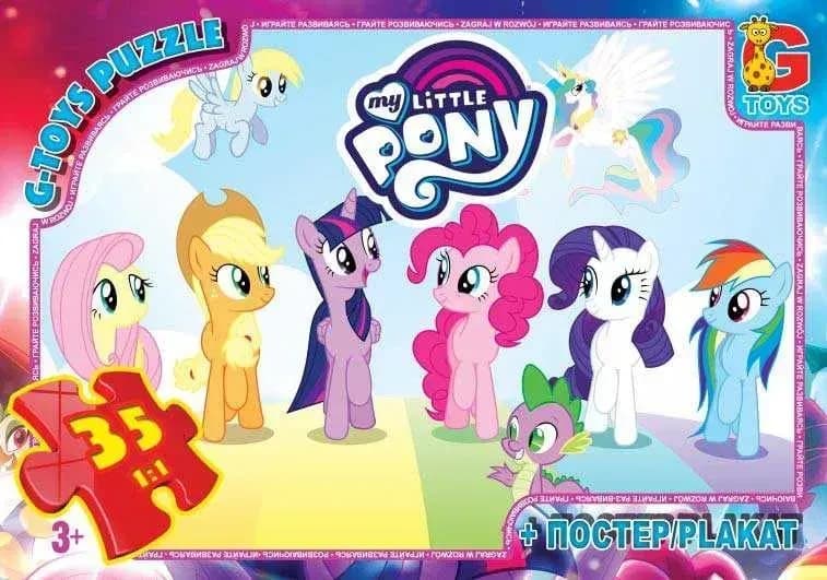 Пазли 35 елементів "G Toys" "My little PONY"  MLP 013