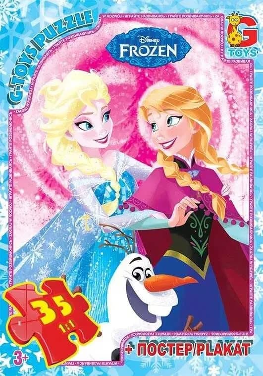 Пазли 35 эл. "G Toys" "Frozen" FR 051 + постер