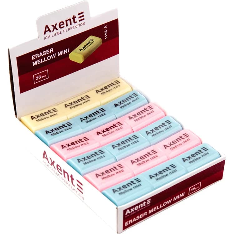 Гумка м'яка Axent Mellow mini 1193-A, асорті