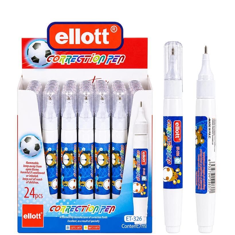 Коректор ручка 7мл "Ellott" ET-326