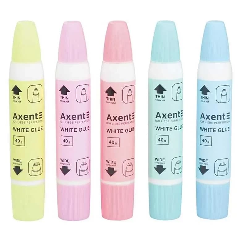 Клей ПВА AXENT 40г, 2 аплікатора, дисплей, 7202-А