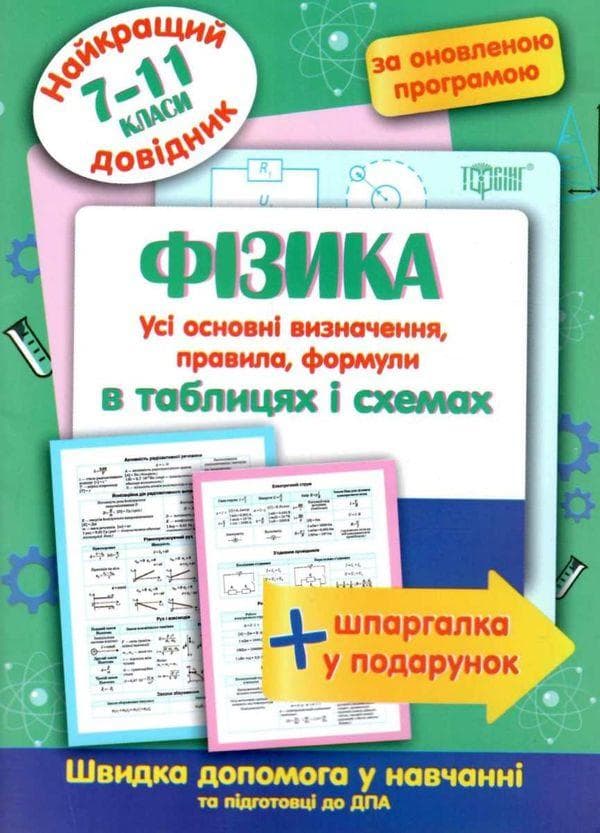 Торсинг Найкращий довідник в табл Фізика 7-11 кл.