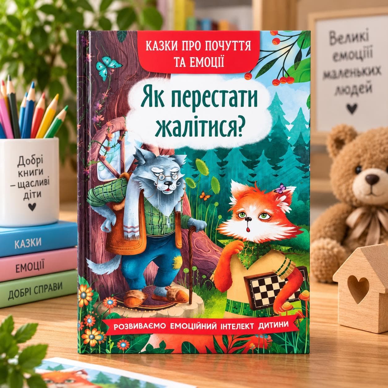 Книга для дітей "Казки про почуття та емоції. Як перестати жалітися?" | Кристал Бук