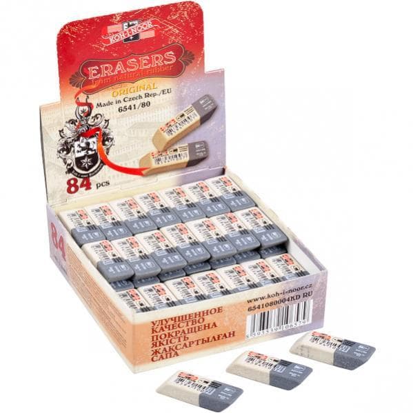 Ластик 6541/60 Koh-i-noor біло/сірий